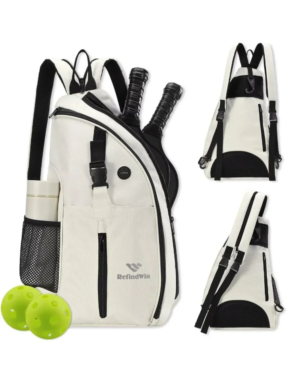 Versatile Pickleball & Tennis Backpack | Adjustable Sling Sports Bag for All